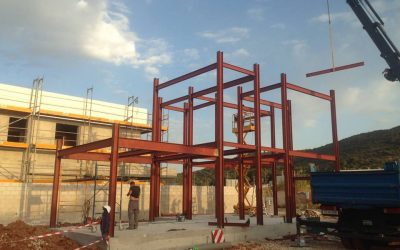 Estructura para vivienda, construida en una tarde.