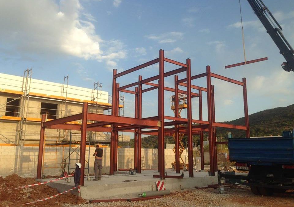 Estructura para vivienda, construida en una tarde.